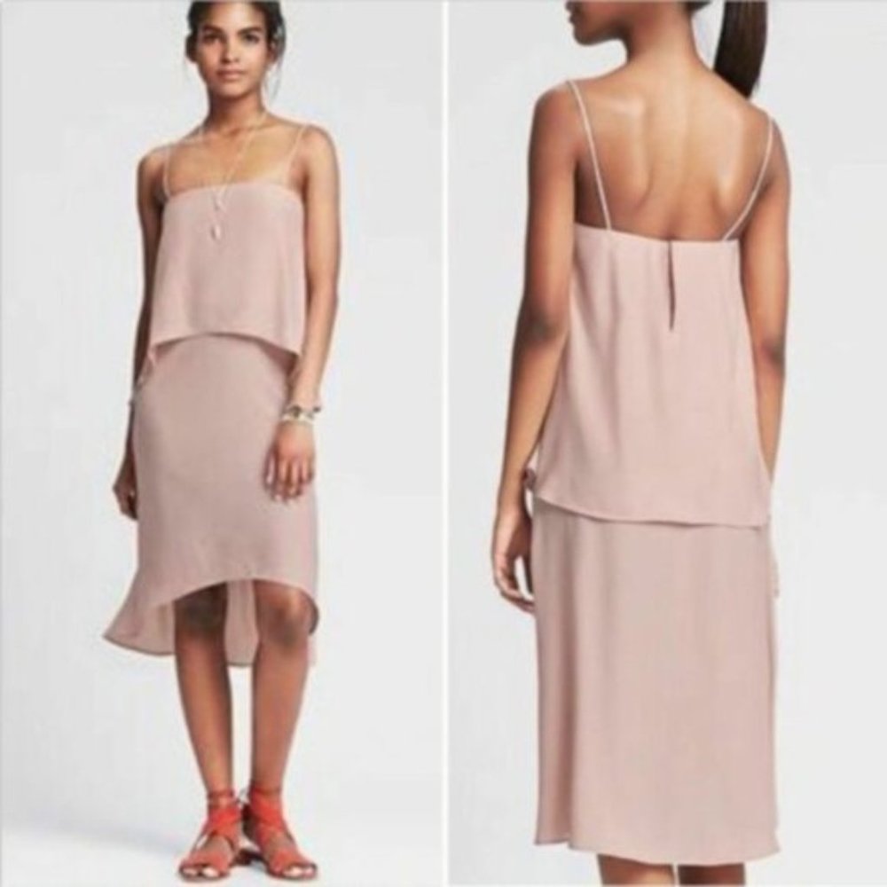 BANANA REPUBLIC Blush Flow Dress size 4P